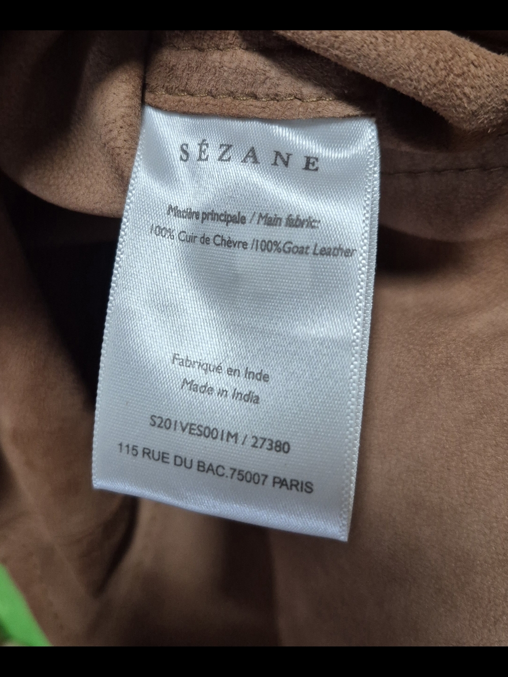Veste Will (Camel Daim) - Picture 5 of 5